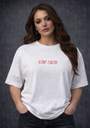 'I told ChatGPT about you' Women's Oversized T-shirt