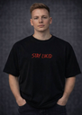 'I told ChatGPT about you' Men's Oversized T-shirt