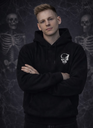 'Blackout Skull' Men's Oversized Hoodie